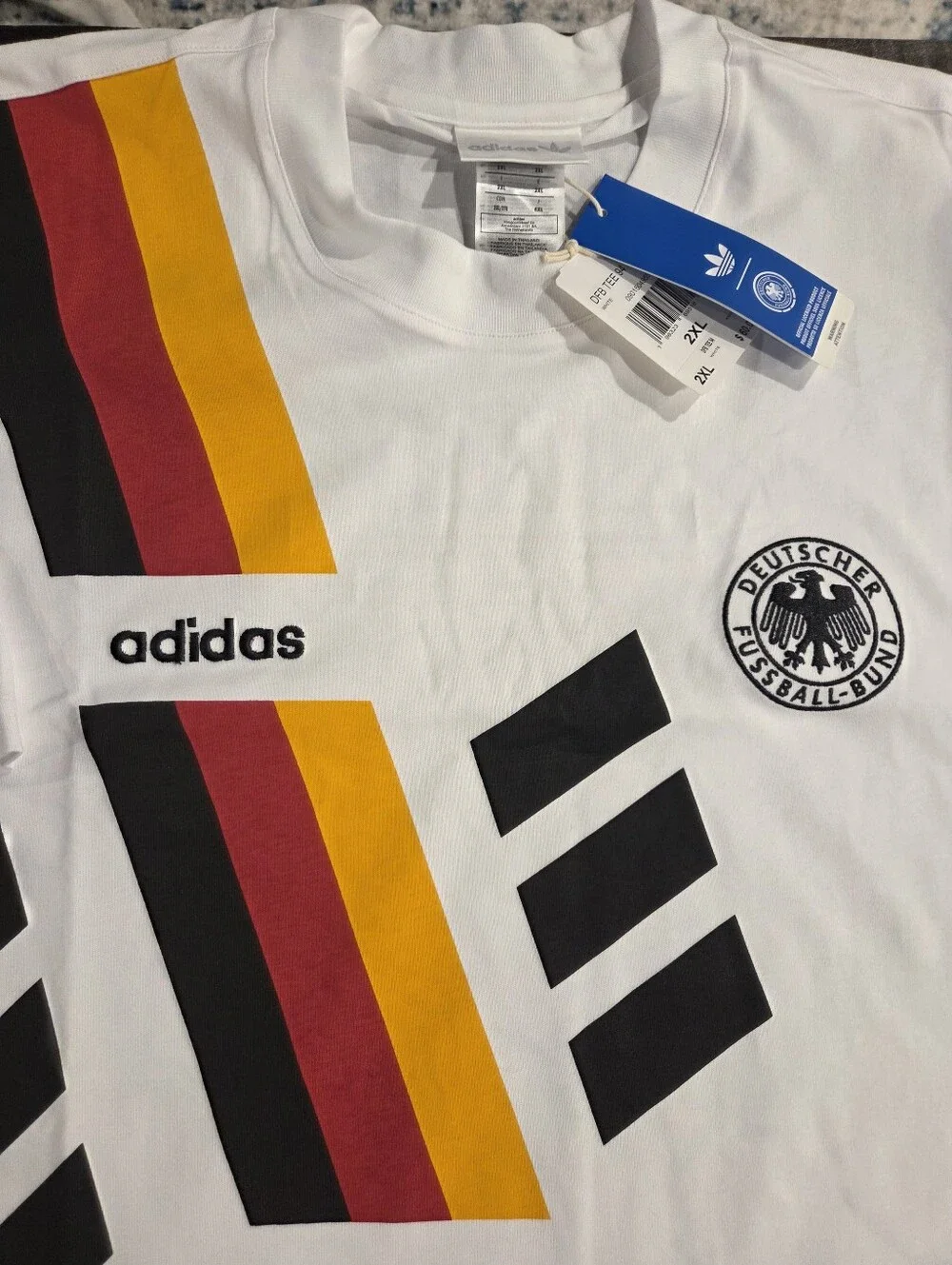 Adidas 1994 German Soccer Tee Jersey Men's Size 2XL